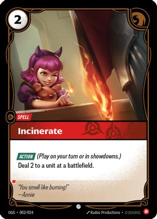 Incinerate (003) - Origins: Proving Grounds