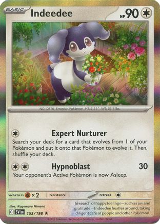 Indeedee (153) Reverse Holofoil - Scarlet & Violet