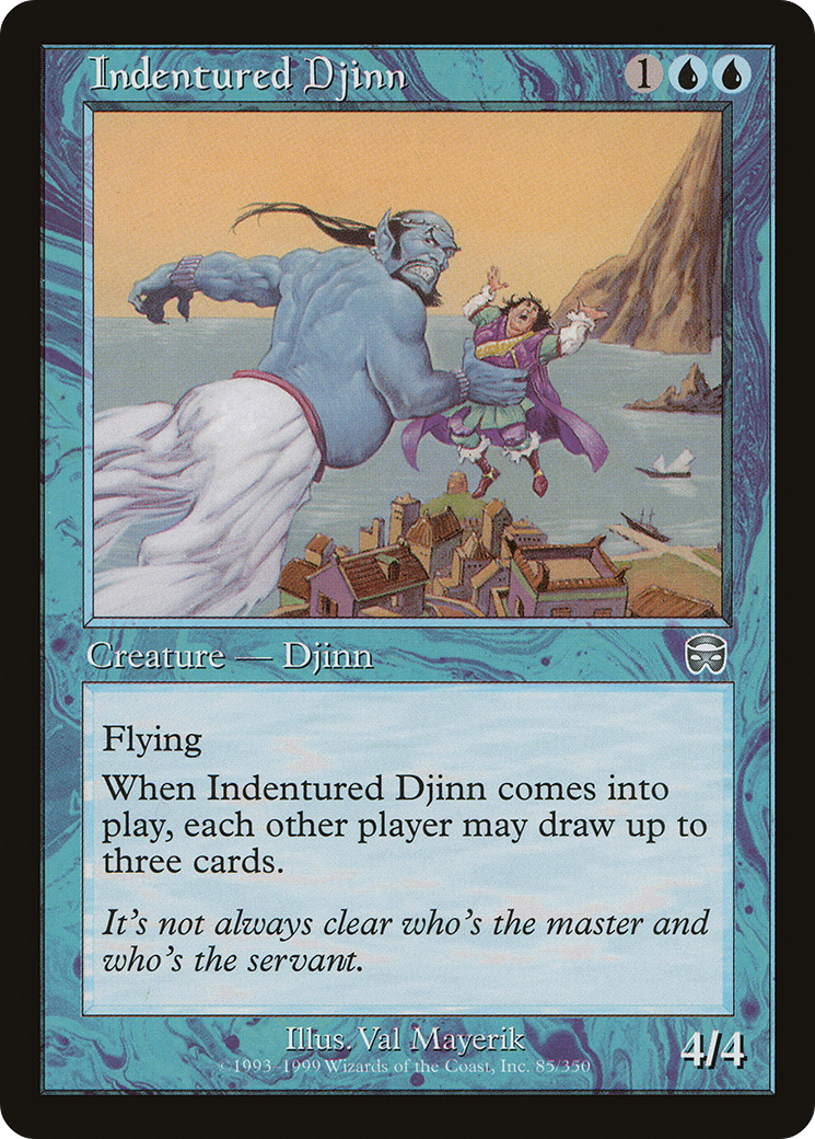 Indentured Djinn (085) Foil - Mercadian Masques