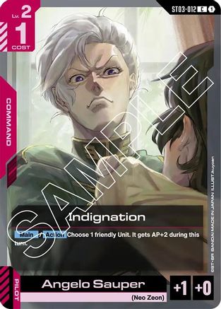 Indignation (ST03-012) - Starter Deck 03: Zeons Rush