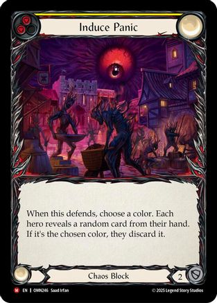 Induce Panic (OMN246) Rainbow Foil - Omens of the Third Age