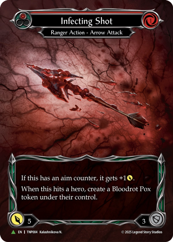 Infecting Shot (Red) (Marvel) (TNP004) Cold Foil - Flesh and Blood: Promo Cards