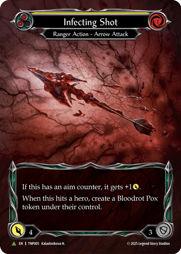 Infecting Shot (Yellow) (Marvel) (TNP005) Cold Foil - Flesh and Blood: Promo Cards
