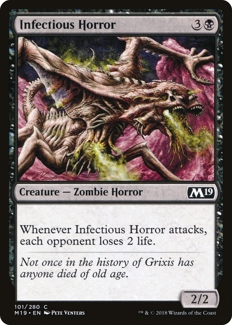 Infectious Horror (101) - Core Set 2019 Foil