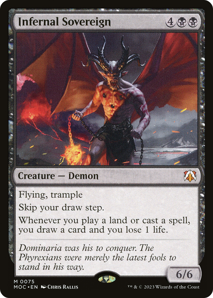 Infernal Sovereign (075) - March of the Machine Commander Foil