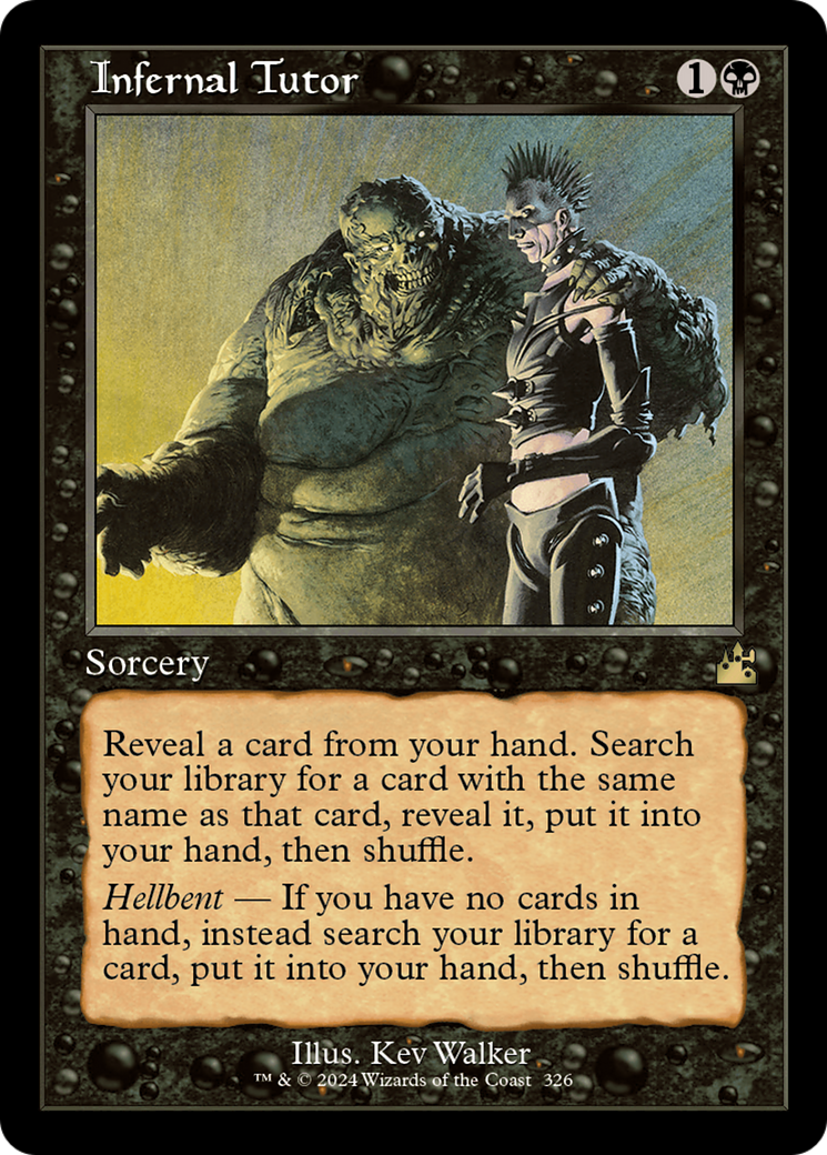 Infernal Tutor (Retro) (326) - Ravnica Remastered