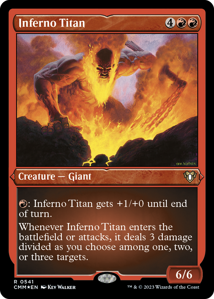 Inferno Titan (541) Etched Foil - Commander Masters