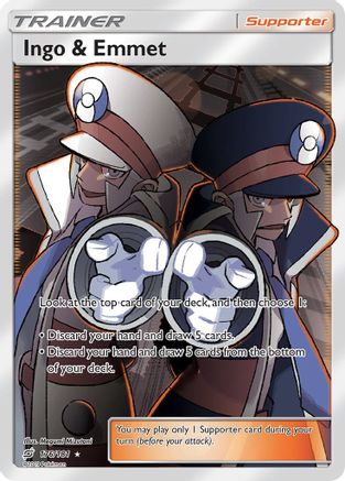 Ingo & Emmet (Full Art) (176) Holofoil - Team Up