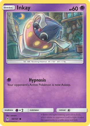 Inkay (50) Reverse Holofoil - Forbidden Light