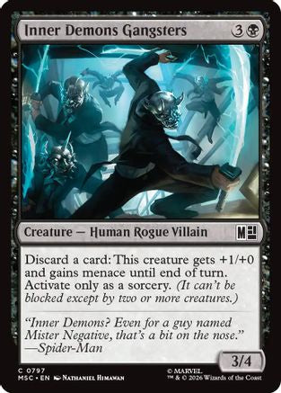 Inner Demons Gangsters (797) Foil - Commander: Marvel Super Heroes
