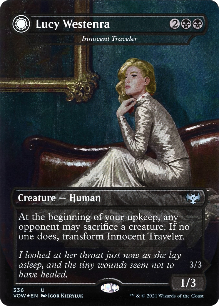 Innocent Traveler // Malicious Invader (336) - Innistrad: Crimson Vow Foil