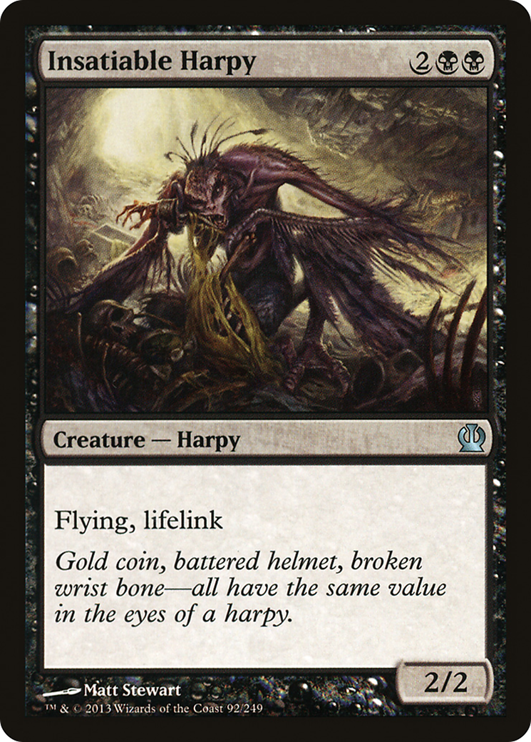 Insatiable Harpy (092) Foil - Theros