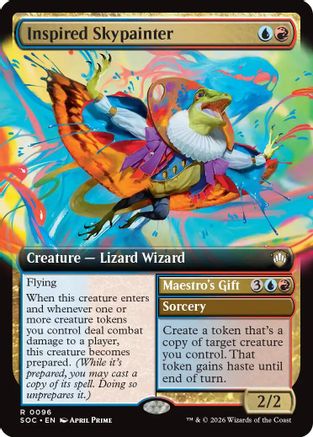 Inspired Skypainter (Extended Art) (096) - Commander: Secrets of Strixhaven