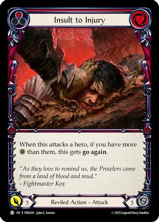 Insult To Injury (Red) (PEN303) - Compendium of Rathe