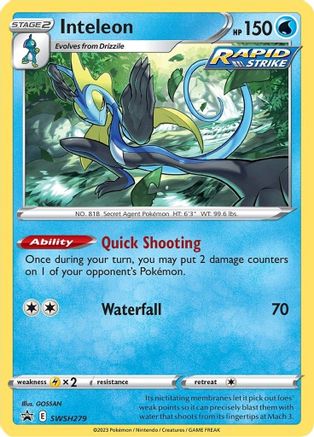 Inteleon (SWSH279) Holofoil - Black Star Promos