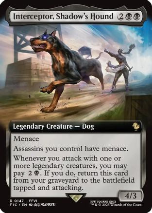 Interceptor, Shadow's Hound (Extended Art) (147) Foil - Commander: FINAL FANTASY