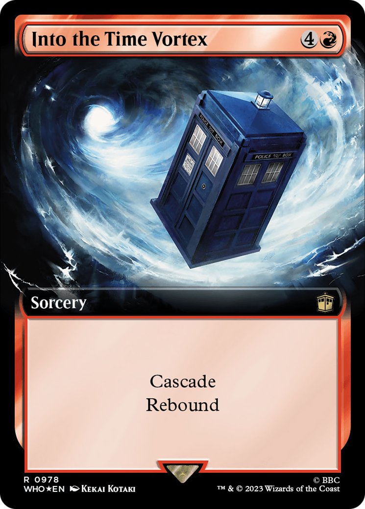 Into the Time Vortex (Extended Art) (978) Surge Foil - Doctor Who