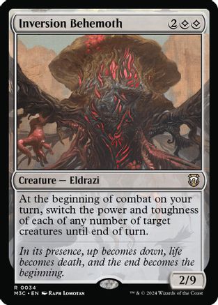 Inversion Behemoth (034) Ripple Foil - Commander: Modern Horizons 3