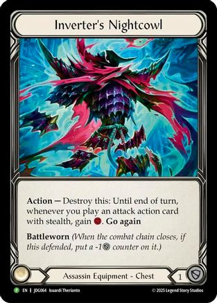 Inverter's Nightcowl (JDG064) Cold Foil - Flesh and Blood: Promo Cards