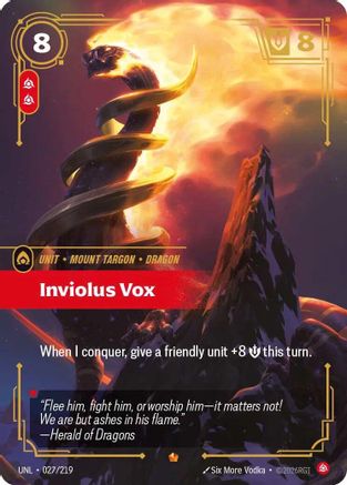 Inviolus Vox (027) Foil - Unleashed