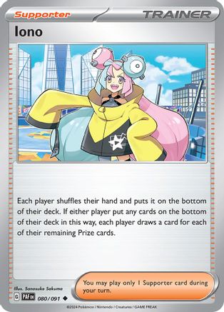 Iono (80) Reverse Holofoil - Paldean Fates