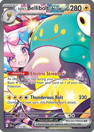Iono's Bellibolt ex (Alternate Full Art) (183) Holofoil - Journey Together
