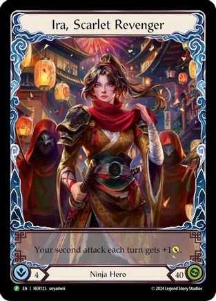 Ira, Scarlet Revenger (HER123) Rainbow Foil - Flesh and Blood: Promo Cards