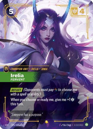 Irelia – Fervent (Overnumbered) (225) Foil - Spiritforged