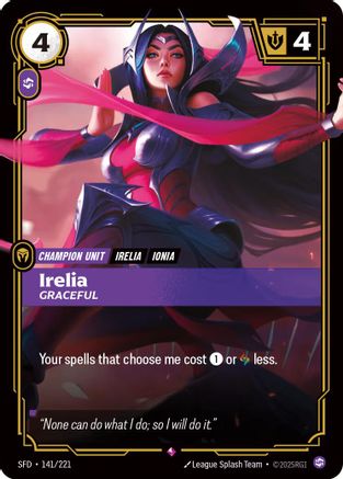 Irelia – Graceful (141) Foil - Spiritforged