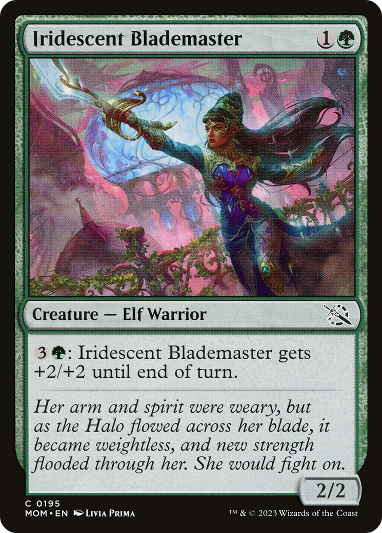 Iridescent Blademaster (195) - March of the Machine Foil