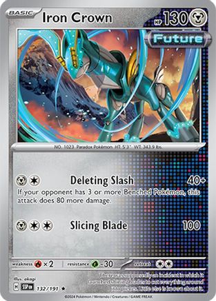Iron Crown (132) Holofoil - Surging Sparks