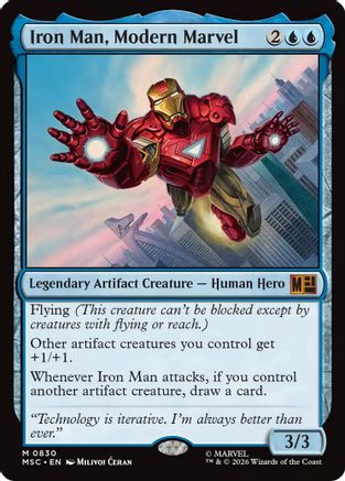 Iron Man, Modern Marvel (830) Foil - Commander: Marvel Super Heroes