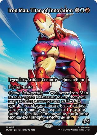 Iron Man, Titan of Innovation (091) Foil - Marvel Universe