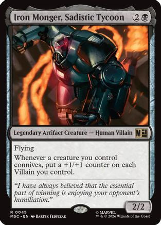 Iron Monger, Sadistic Tycoon (045) - Commander: Marvel Super Heroes