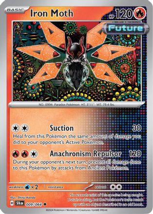 Iron Moth (9) Reverse Holofoil - Shrouded Fable