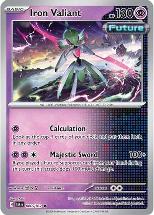 Iron Valiant (80) Reverse Holofoil - Temporal Forces