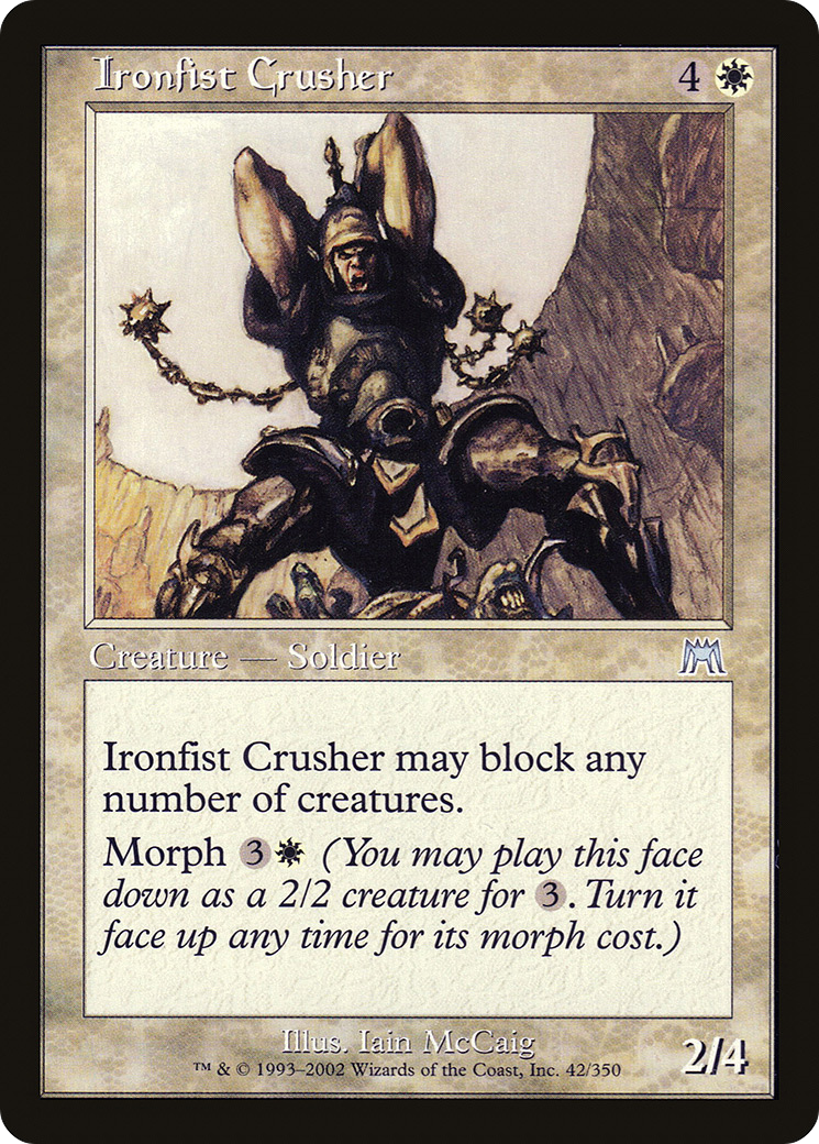 Ironfist Crusher (042) Foil - Onslaught