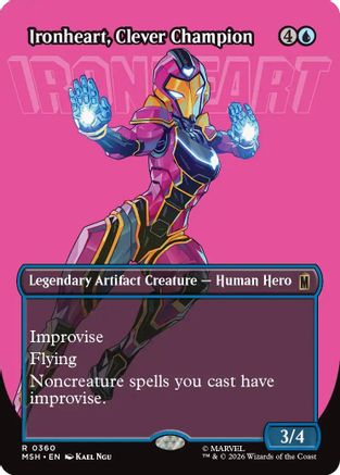 Ironheart, Clever Champion (Borderless Logo) (360) - Marvel Super Heroes