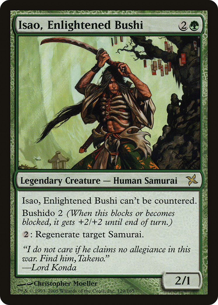 Isao, Enlightened Bushi (129) Foil - Betrayers of Kamigawa