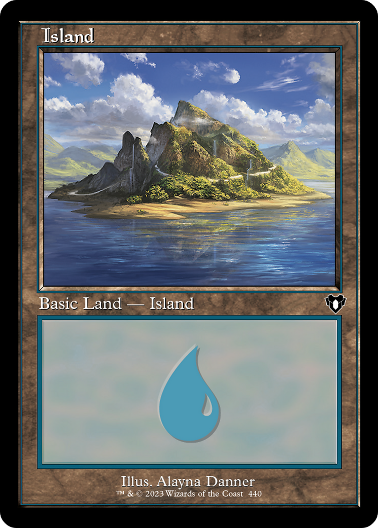 Island (440) Foil - Commander Masters
