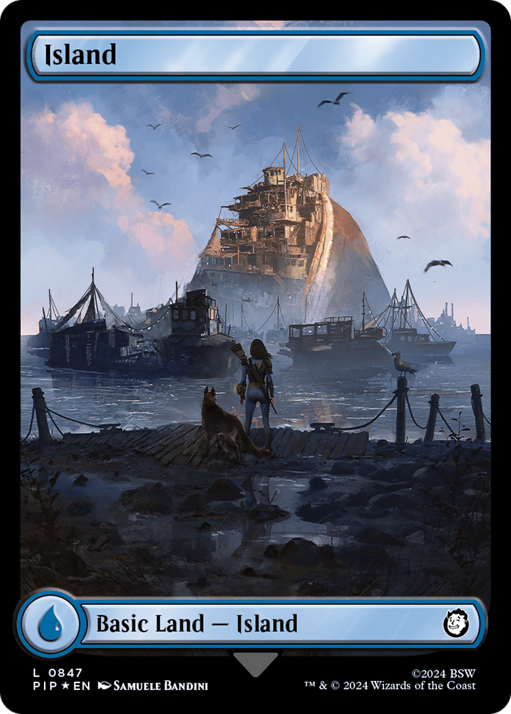 Island (847) Surge Foil - Fallout