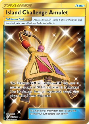 Island Challenge Amulet (Gold) (265) Holofoil - Cosmic Eclipse