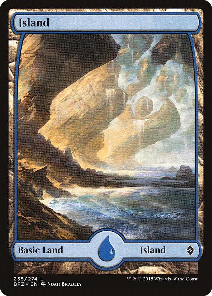 Island (255) Foil - Battle for Zendikar