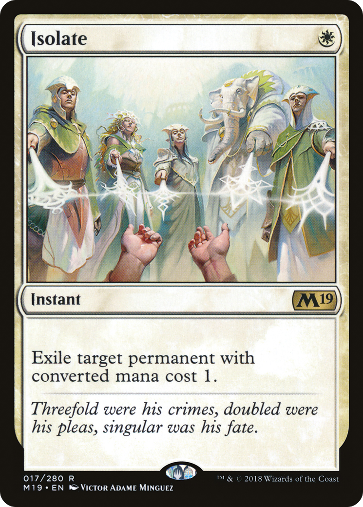 Isolate (017) - Core Set 2019 Foil