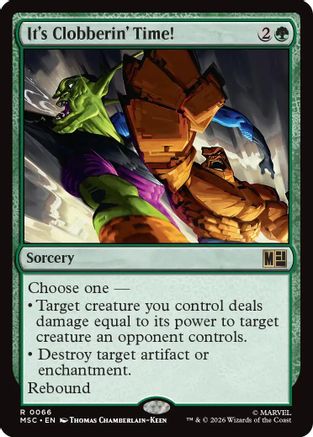It's Clobberin' Time! (066) Surge Foil - Commander: Marvel Super Heroes