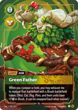 Ivern – Green Father (195) Foil - Unleashed
