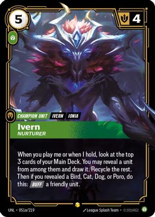 Ivern – Nurturer (Alternate Art) (051a) Foil - Unleashed