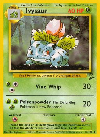 Ivysaur (44) - Base Set 2