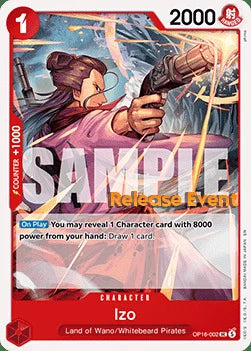 Izo (OP16-002) Release Event Cards