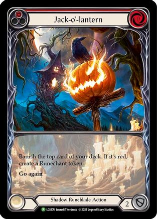 Jack-o'-lantern (Red) (Extended Art) (LGS176) - Flesh and Blood: Promo Cards